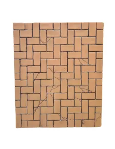 Horizontal Resin Brick Floor Panel for 30 cm Nativity Figures 2