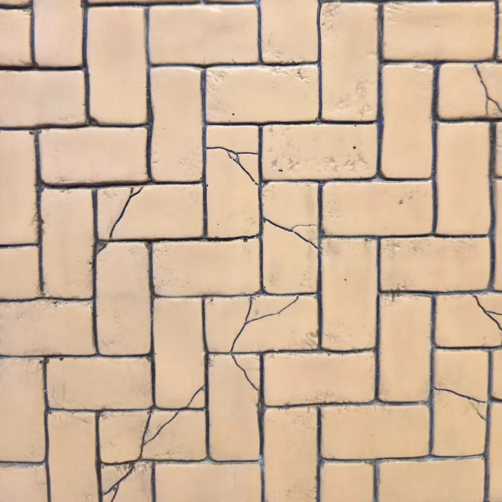 Horizontal Resin Brick Floor Panel for 30 cm Nativity Figures