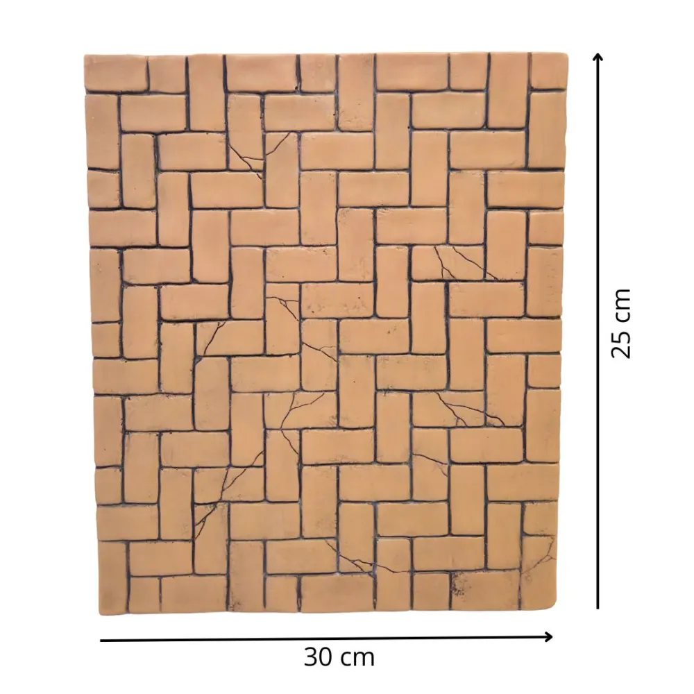 Horizontal Resin Brick Floor Panel for 30 cm Nativity Figures