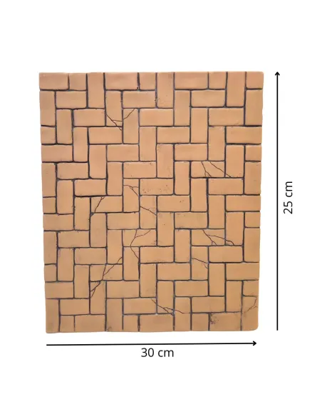 Horizontal Resin Brick Floor Panel for 30 cm Nativity Figures