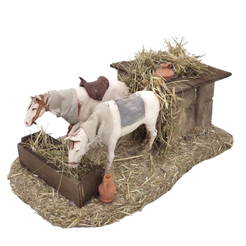 Animated Landi Horses, for 8–10 cm Nativity Figures