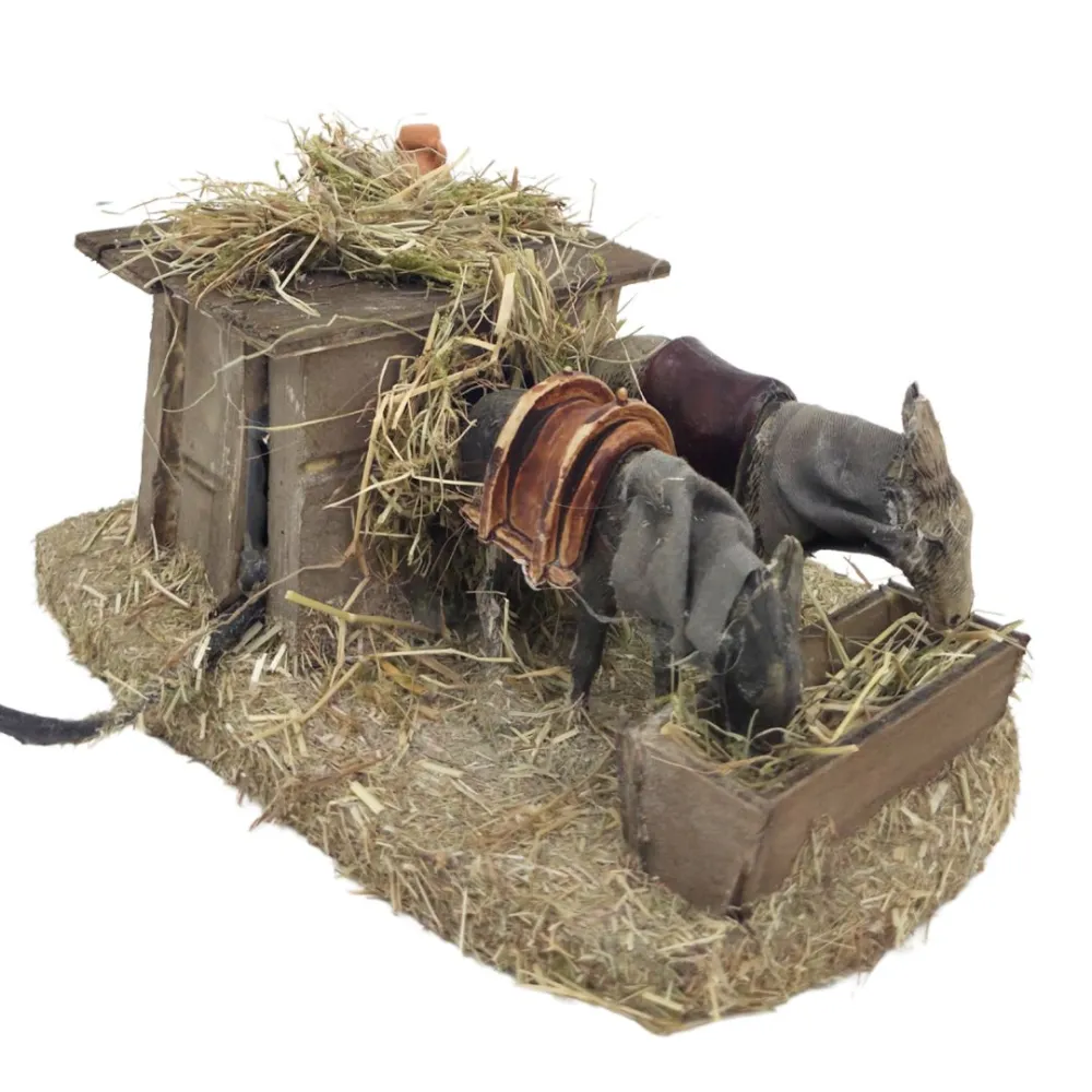 Animated PVC Landi Donkeys for 8–10 cm Nativity Figures