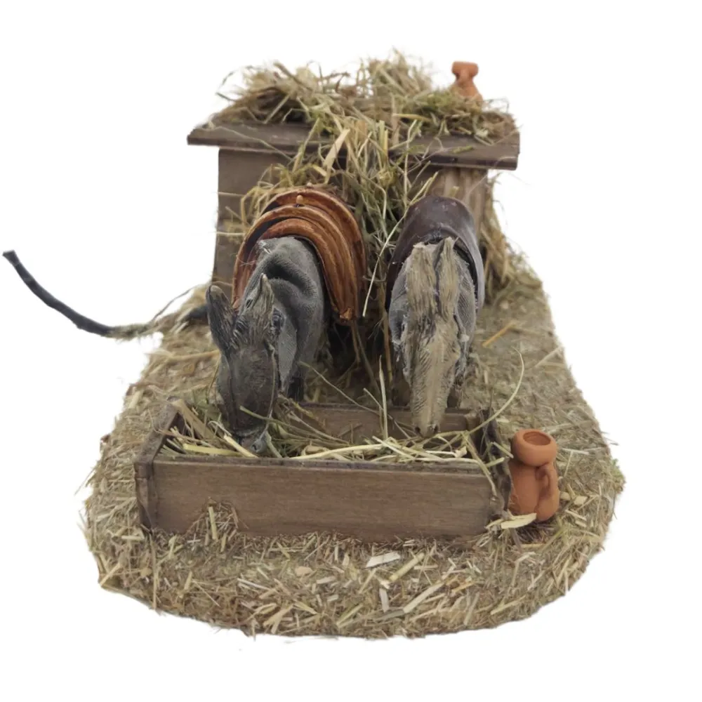 Animated PVC Landi Donkeys for 8–10 cm Nativity Figures