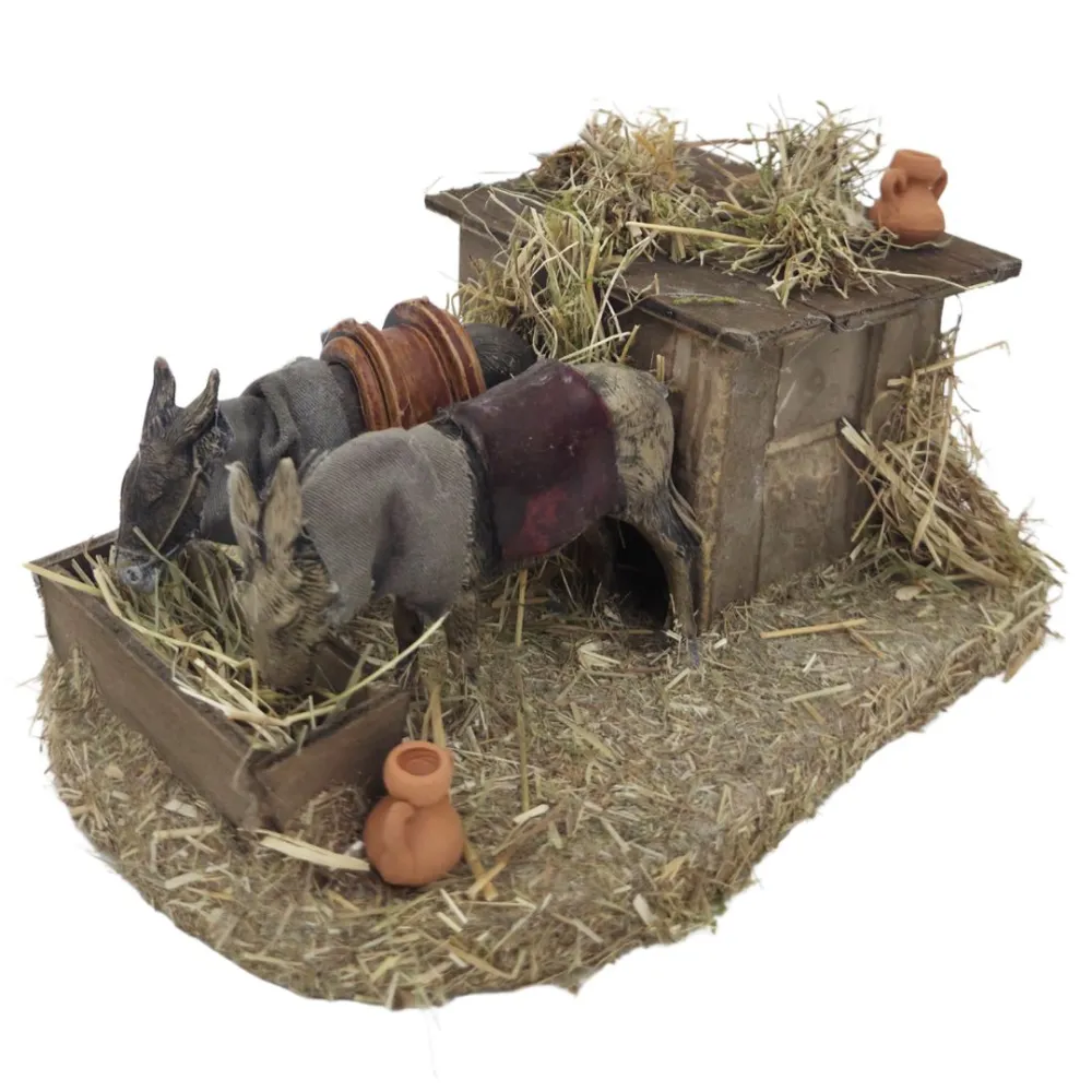 Animated PVC Landi Donkeys for 8–10 cm Nativity Figures