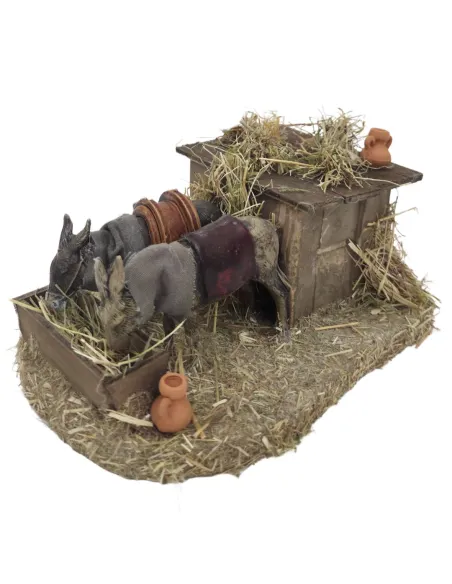 Animated PVC Landi Donkeys for 8–10 cm Nativity Figures
