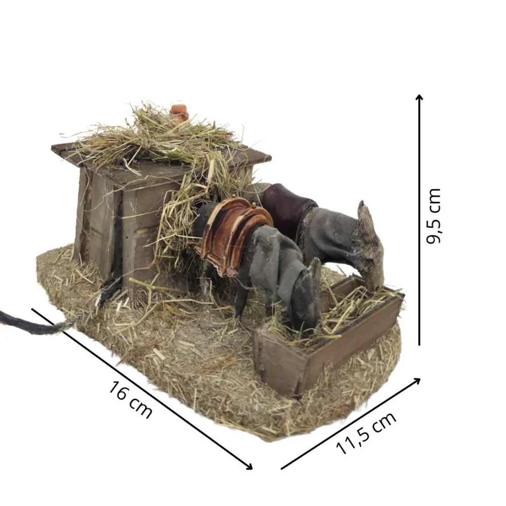 Animated PVC Landi Donkeys for 8–10 cm Nativity Figures