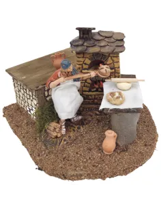 Animated 10 cm Landi Baker with Fire 2