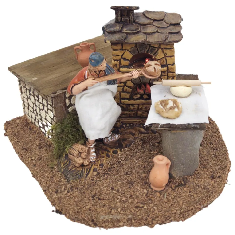 Animated 10 cm Landi Baker with Fire