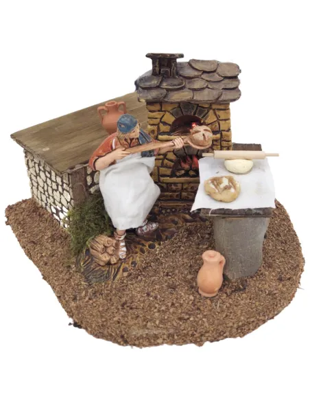 Animated 10 cm Landi Baker with Fire