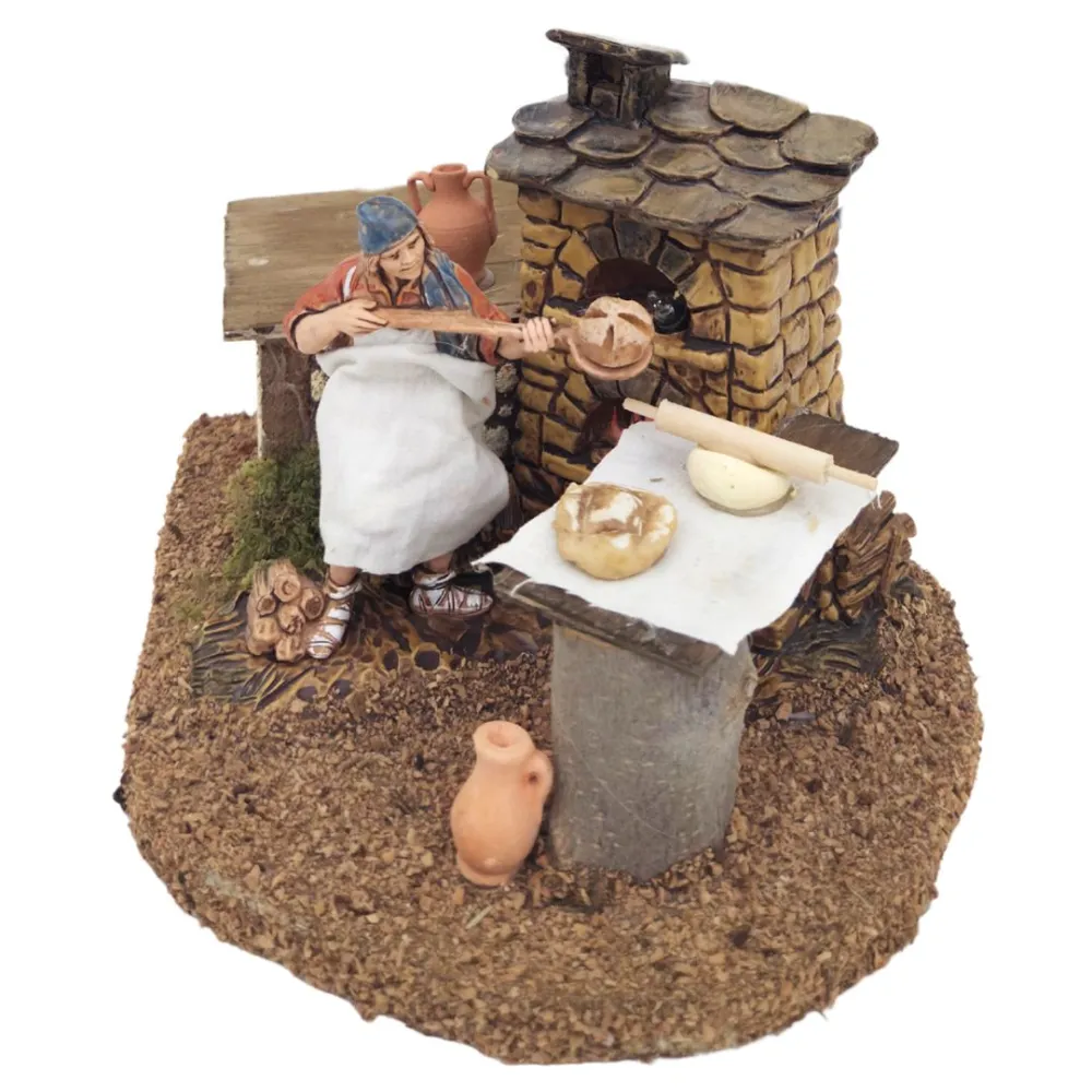 Animated 10 cm Landi Baker with Fire