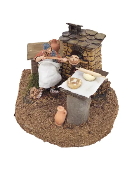 Animated 10 cm Landi Baker with Fire