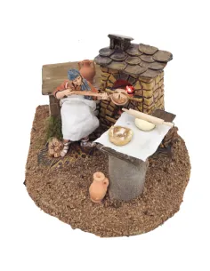 Animated 10 cm Landi Baker with Fire