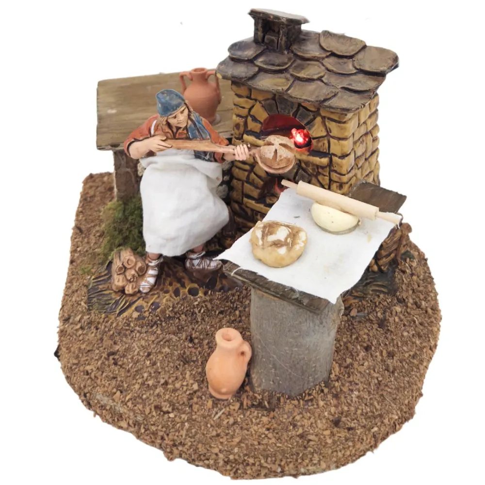 Animated 10 cm Landi Baker with Fire