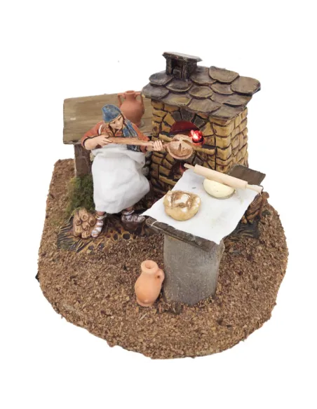 Animated 10 cm Landi Baker with Fire