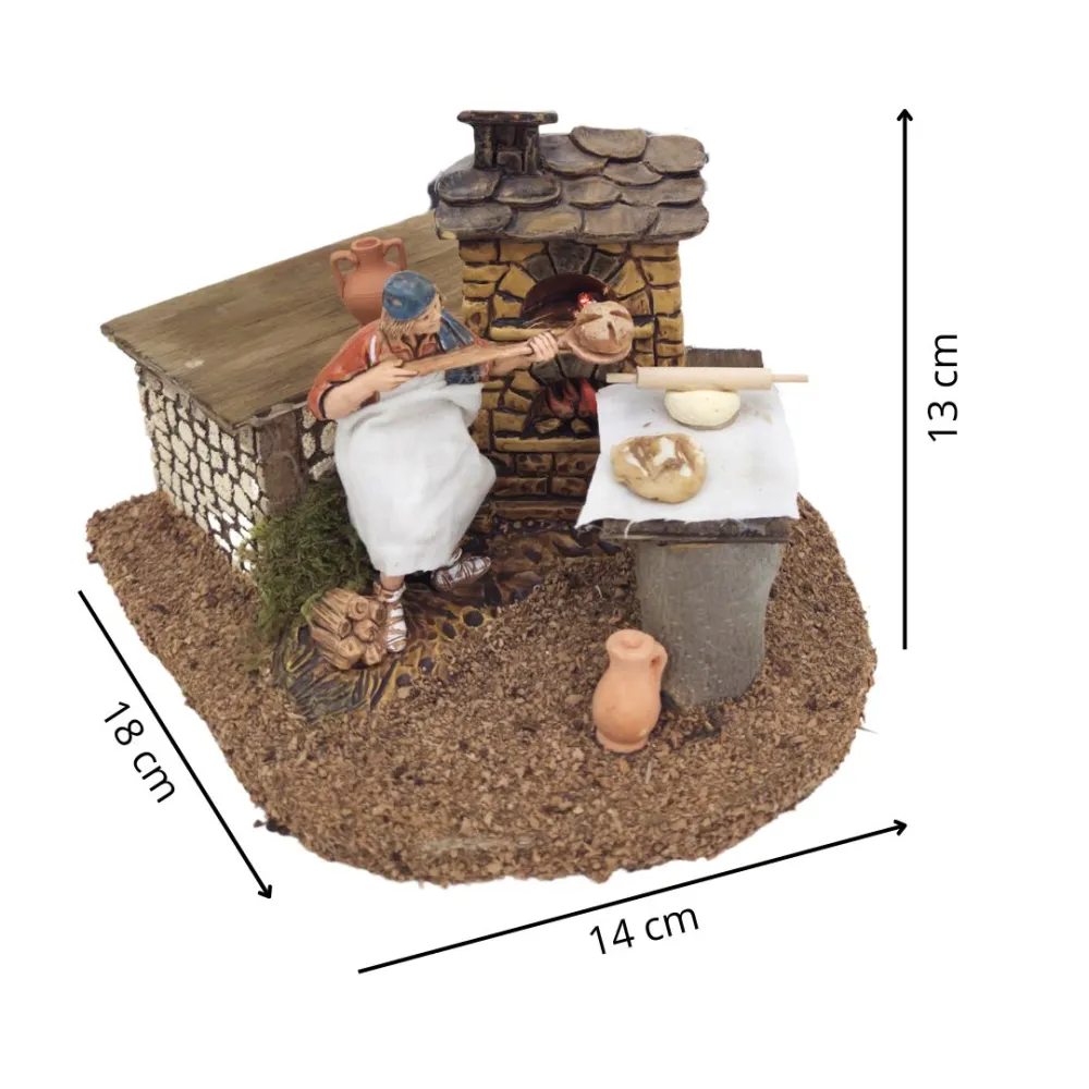 Animated 10 cm Landi Baker with Fire