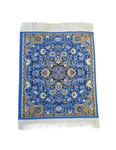 Tappeto 8x10,5 azzurro e oro per statue da 10 a 20 cm 2