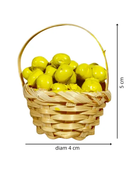 Cesto con limoni per statue da 20-25 cm