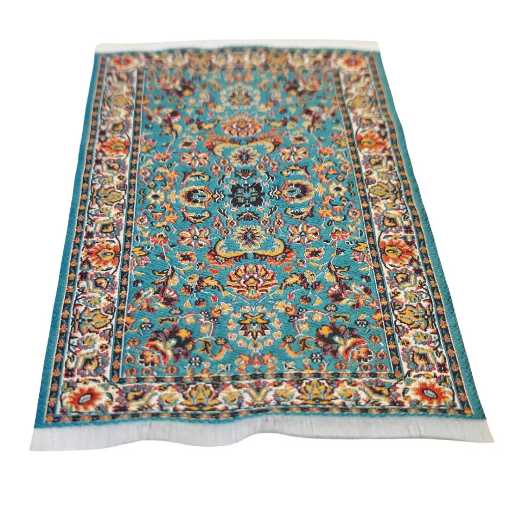 Turquoise Persian Rug 10×15,5 cm for 20–30 cm Nativity Figures