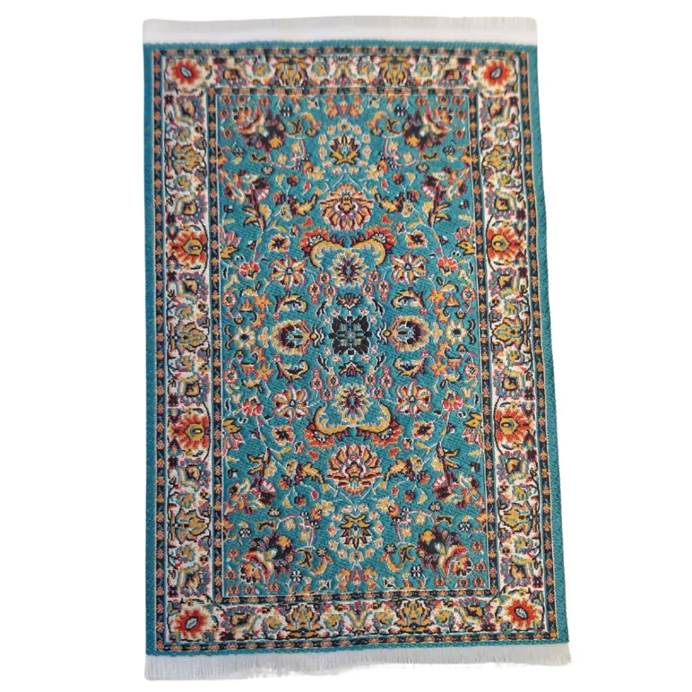 Turquoise Persian Rug 10×15,5 cm for 20–30 cm Nativity Figures