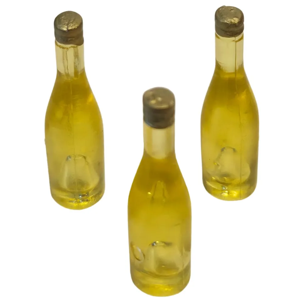 Set 3 bottiglie ambrate per statue da 30 cm