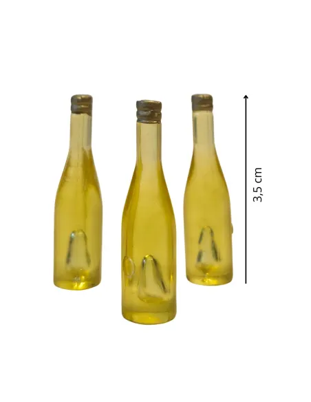 Set 3 bottiglie ambrate per statue da 30 cm
