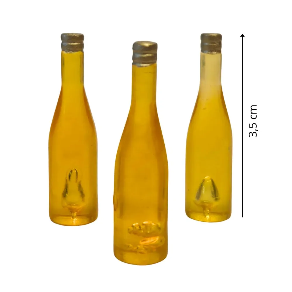 Set of 3 Ochre PVC Bottles for 30 cm Nativity Figures