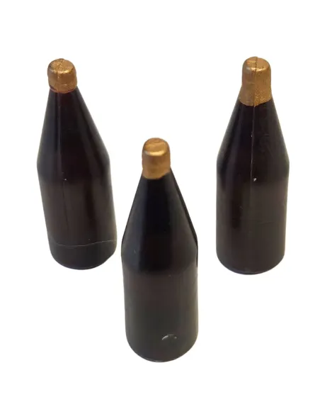 Set of 3 Short-Neck Brown Bottles, for 30 cm Nativity Figures