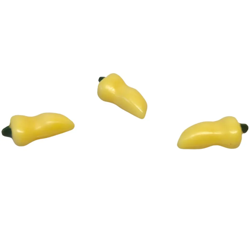 Set 3 peperoni gialli per statue da 15-20 cm