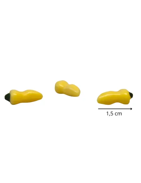 Set 3 peperoni gialli per statue da 15-20 cm