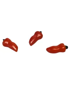 Set 3 peperoni rossi per statue da 15-20 cm