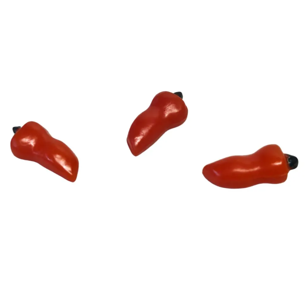 Set 3 peperoni rossi per statue da 15-20 cm