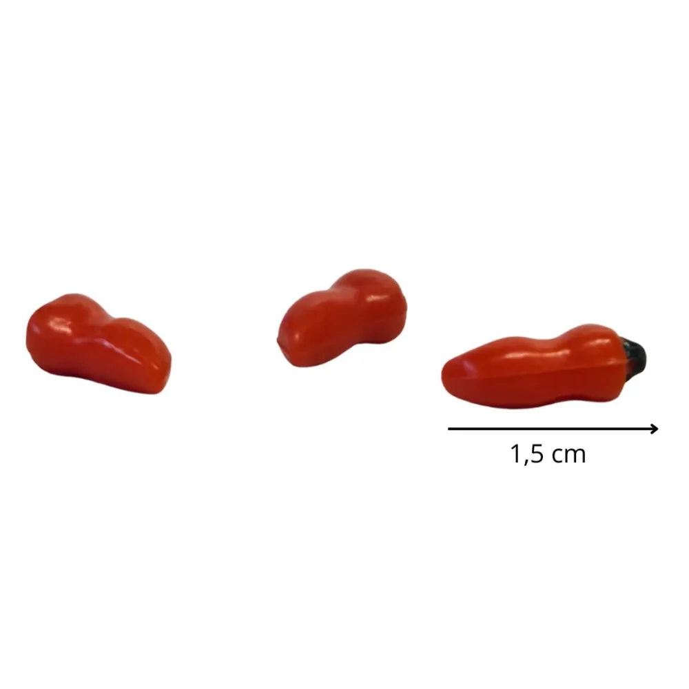 Set of 3 Red Peppers, for 15–20 cm Nativity Figures