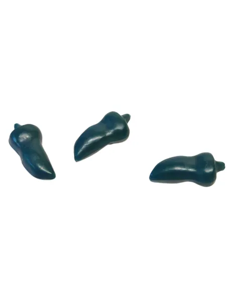 Set 3 peperoni verdi per statue da 15-20 cm