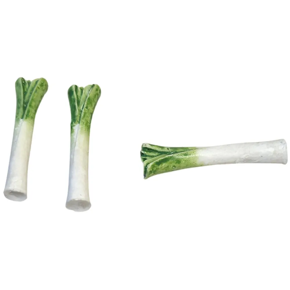 Set of 3 Resin Leeks for 15–20 cm Nativity Figures