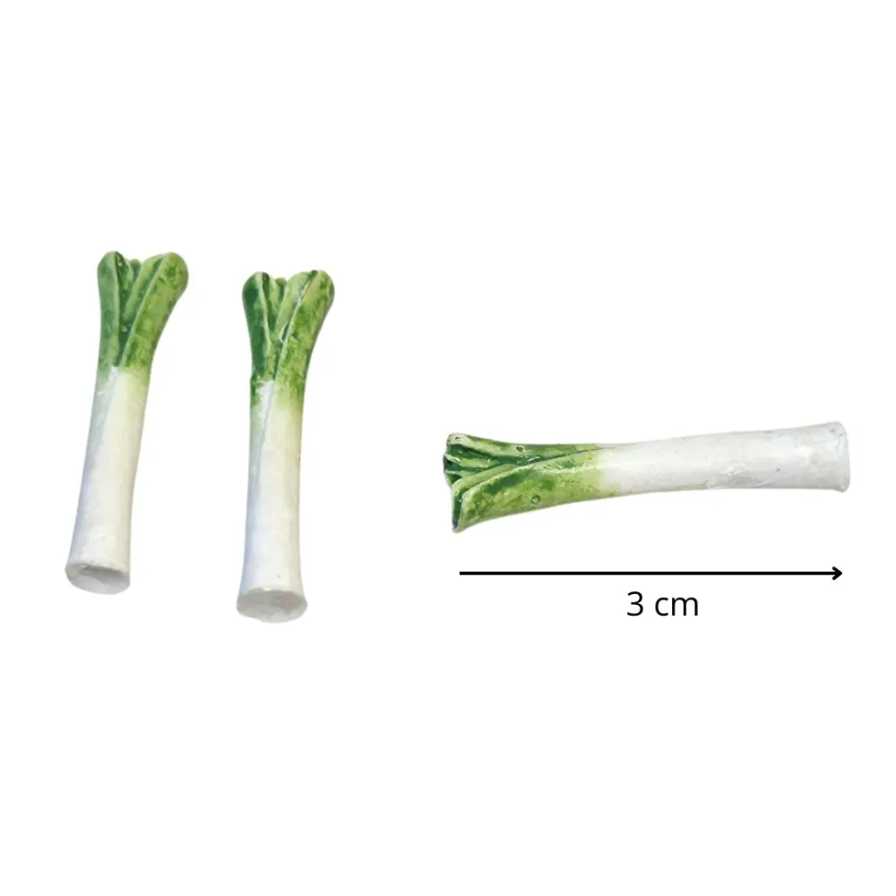 Set of 3 Resin Leeks for 15–20 cm Nativity Figures