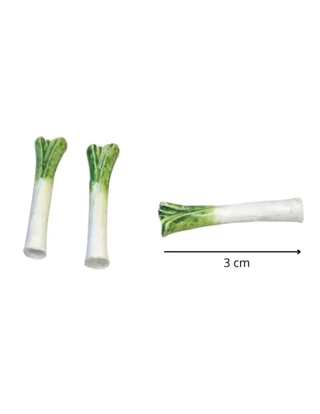 Set of 3 Resin Leeks for 15–20 cm Nativity Figures