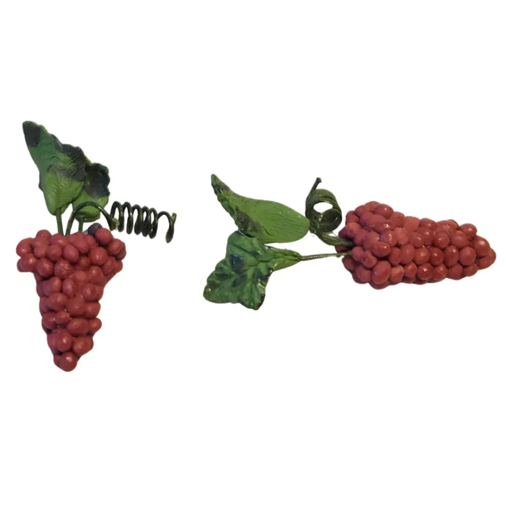 Set 2 grappoli uva rossa per statue da 15-20 cm