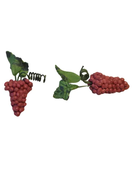 Set 2 grappoli uva rossa per statue da 15-20 cm