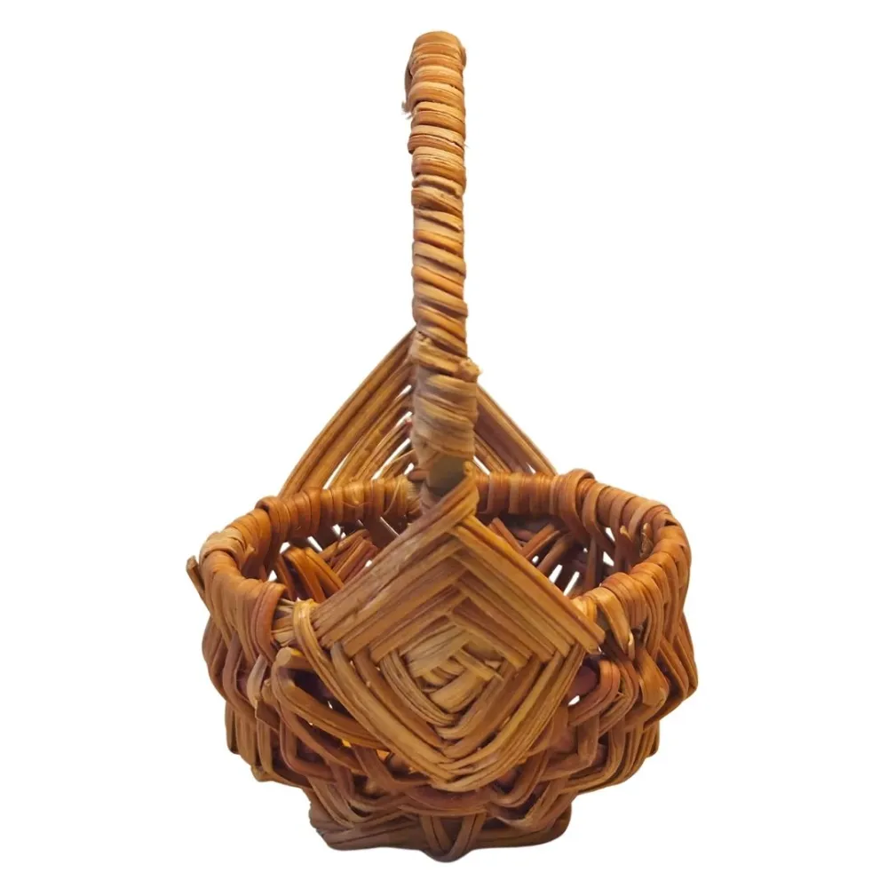 Oval Basket with Large Handle, for 25–30 cm Nativity Figures