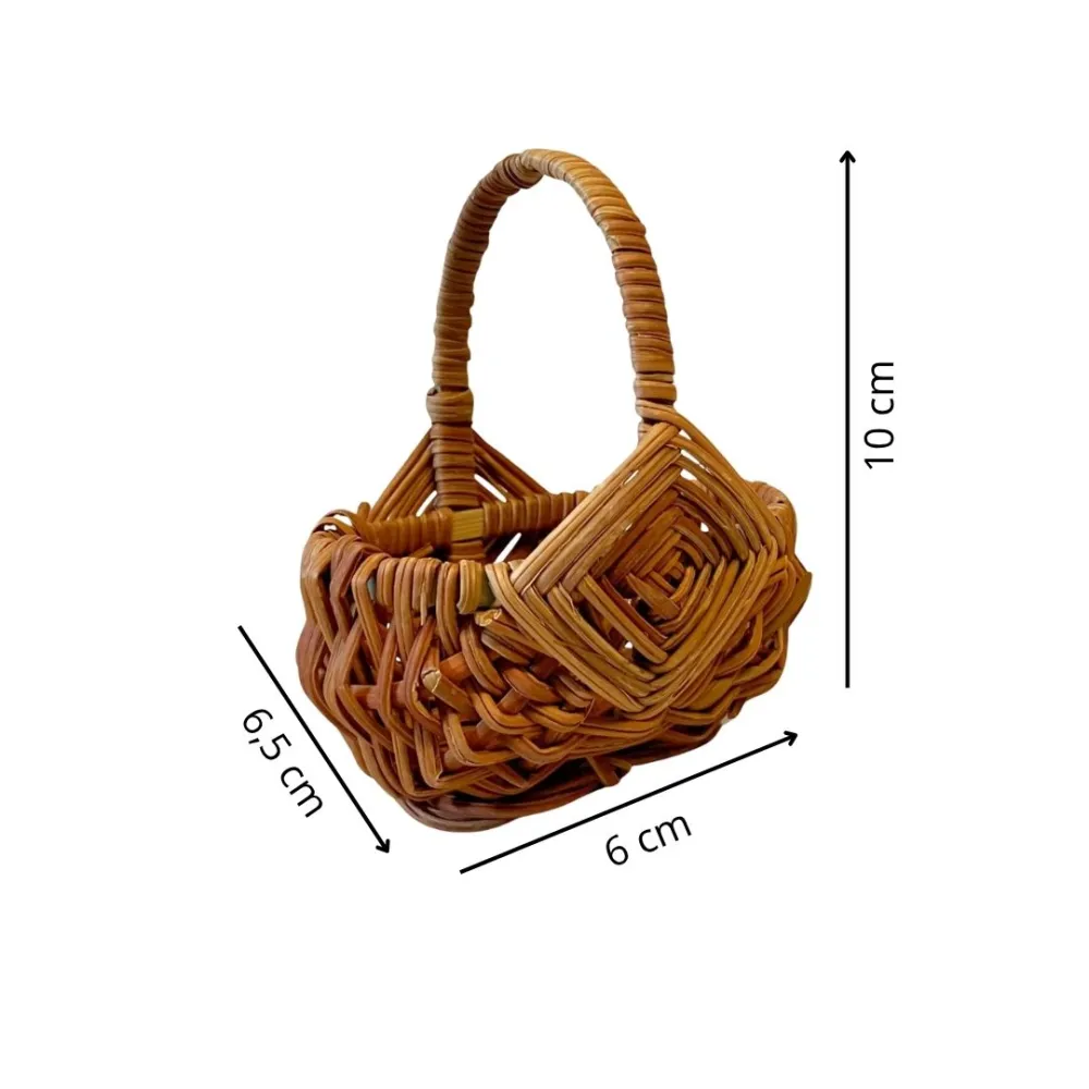 Oval Basket with Large Handle, for 25–30 cm Nativity Figures