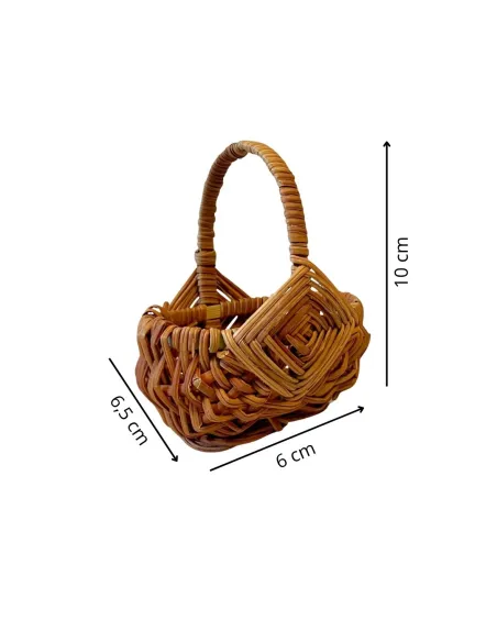 Oval Basket with Large Handle, for 25–30 cm Nativity Figures