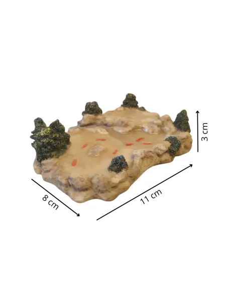 Resin Pond with Fish, for 10–12 cm Nativity Figures