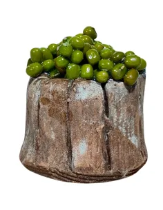 Wooden Tub with Green Olives for 20 cm Nativity Figures 2