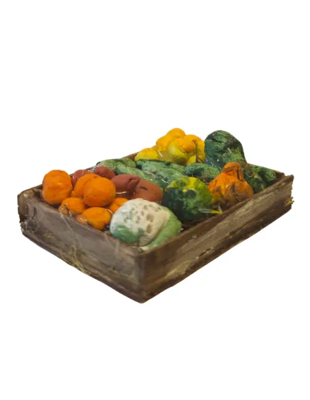 Wooden Crate with Assorted Vegetables, for 25–30 cm Nativity Figures