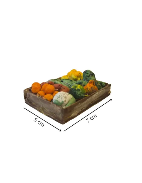 Wooden Crate with Assorted Vegetables, for 25–30 cm Nativity Figures