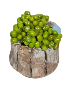 Tinozza in terracotta con olive per statue da 20 cm