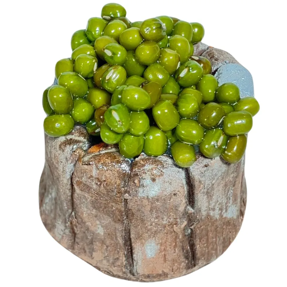 Wooden Tub with Green Olives for 20 cm Nativity Figures