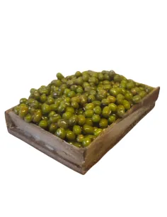 Wooden Crate with Green Olives, for 25–30 cm Nativity Figures