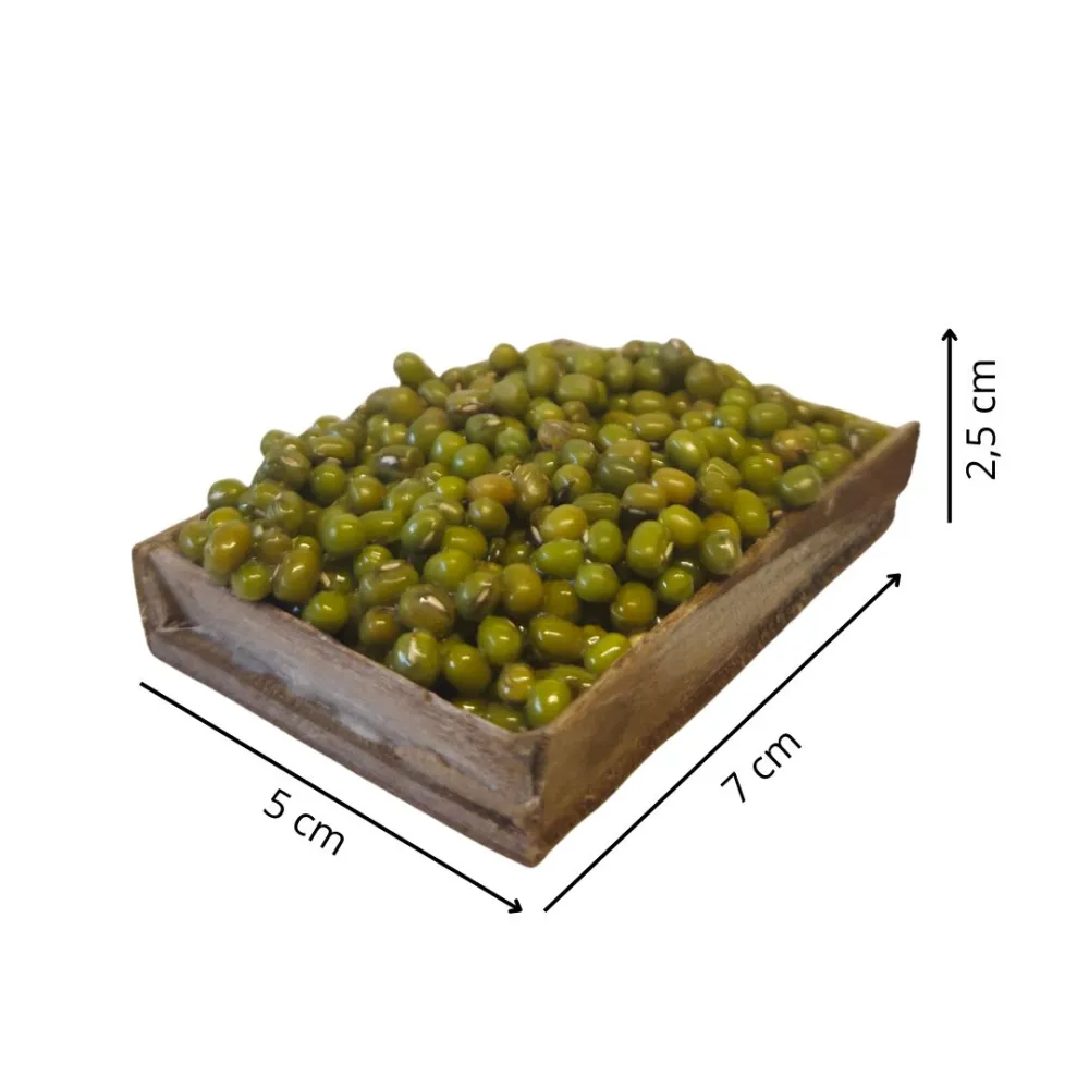 Wooden Crate with Green Olives, for 25–30 cm Nativity Figures