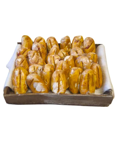 Wooden Crate with Bread, for 25–30 cm Nativity Figures